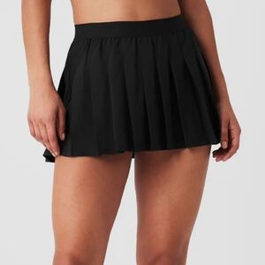 Alo varsity tennis skirt black medium